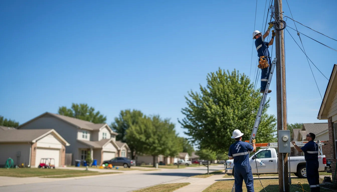 Residential electrician providing installation services in Marion Heights, PA